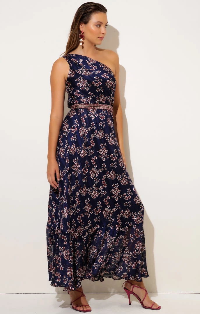 Sacha Drake - Midnight Chateau Maxi Dress - Navy Lurex Flower 4 Sacha Drake - Midnight Chateau Maxi Dress - Navy Lurex Flower