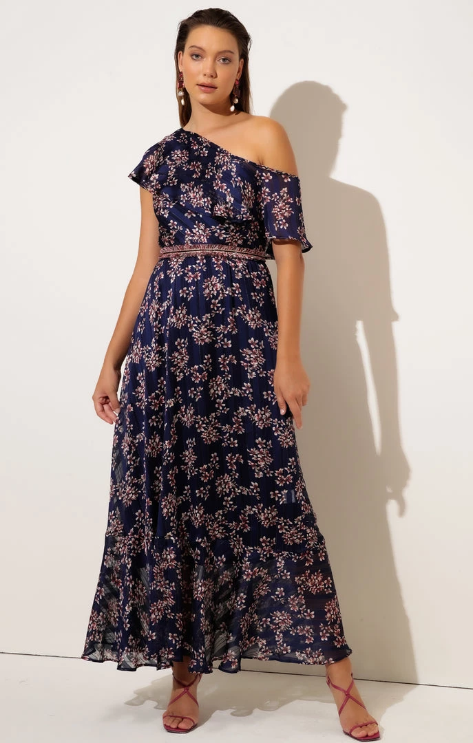 Sacha Drake - Midnight Chateau Maxi Dress - Navy Lurex Flower 3 Sacha Drake - Midnight Chateau Maxi Dress - Navy Lurex Flower