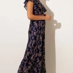 Sacha Drake - Midnight Chateau Maxi Dress - Navy Lurex Flower 14 Sacha Drake - Midnight Chateau Maxi Dress - Navy Lurex Flower
