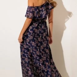 Sacha Drake - Midnight Chateau Maxi Dress - Navy Lurex Flower 15 Sacha Drake - Midnight Chateau Maxi Dress - Navy Lurex Flower