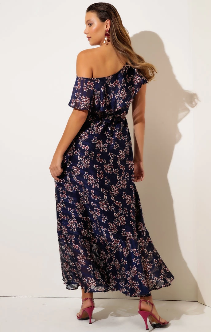 Sacha Drake - Midnight Chateau Maxi Dress - Navy Lurex Flower 7 Sacha Drake - Midnight Chateau Maxi Dress - Navy Lurex Flower