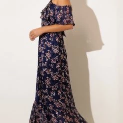 Sacha Drake - Midnight Chateau Maxi Dress - Navy Lurex Flower 16 Sacha Drake - Midnight Chateau Maxi Dress - Navy Lurex Flower
