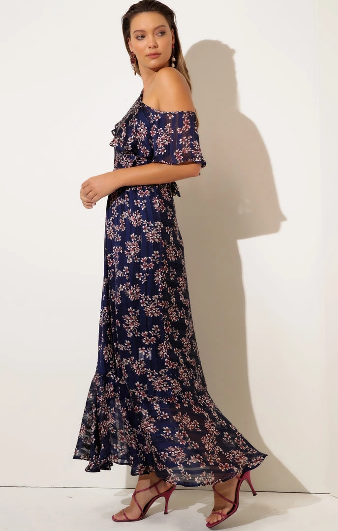 Sacha Drake - Midnight Chateau Maxi Dress - Navy Lurex Flower 8 Sacha Drake - Midnight Chateau Maxi Dress - Navy Lurex Flower