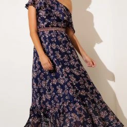 Sacha Drake - Midnight Chateau Maxi Dress - Navy Lurex Flower 17 Sacha Drake - Midnight Chateau Maxi Dress - Navy Lurex Flower