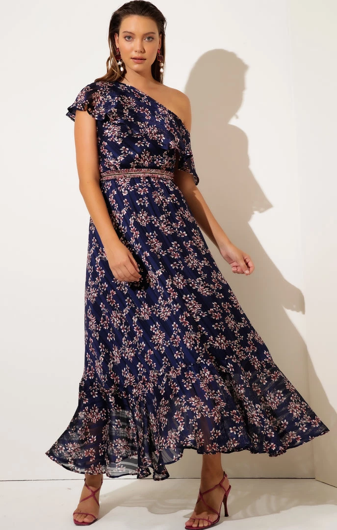 Sacha Drake - Midnight Chateau Maxi Dress - Navy Lurex Flower 9 Sacha Drake - Midnight Chateau Maxi Dress - Navy Lurex Flower