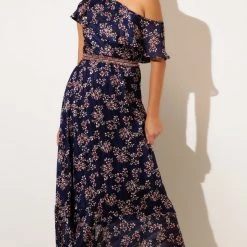 Sacha Drake - Midnight Chateau Maxi Dress - Navy Lurex Flower 18 Sacha Drake - Midnight Chateau Maxi Dress - Navy Lurex Flower
