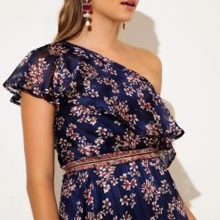 Sacha Drake - Midnight Chateau Maxi Dress - Navy Lurex Flower 19 Sacha Drake - Midnight Chateau Maxi Dress - Navy Lurex Flower