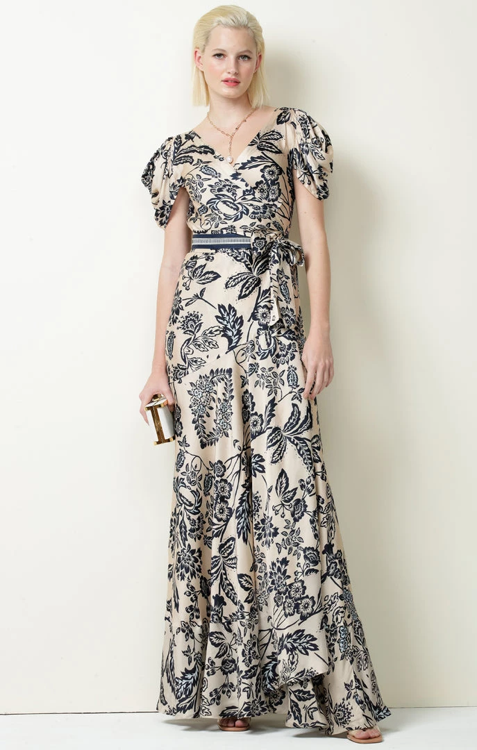 Sacha Drake - Mist On The River Maxi Wrap - Porcelain Floral 3 Sacha Drake - Mist On The River Maxi Wrap - Porcelain Floral