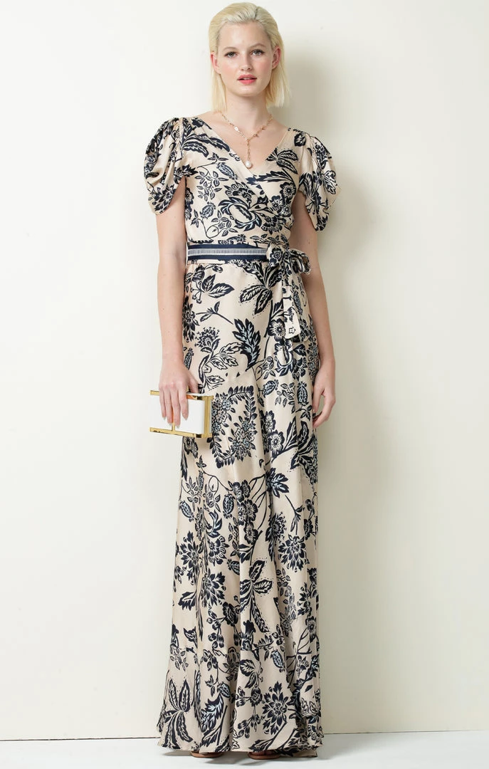Sacha Drake - Mist On The River Maxi Wrap - Porcelain Floral 4 Sacha Drake - Mist On The River Maxi Wrap - Porcelain Floral