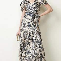 Sacha Drake - Mist On The River Maxi Wrap - Porcelain Floral 12 Sacha Drake - Mist On The River Maxi Wrap - Porcelain Floral