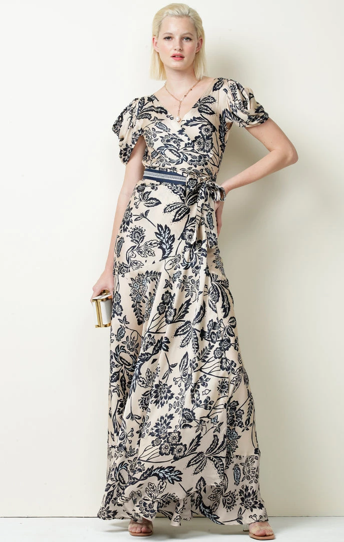 Sacha Drake - Mist On The River Maxi Wrap - Porcelain Floral 5 Sacha Drake - Mist On The River Maxi Wrap - Porcelain Floral