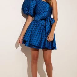 Sacha Drake - Pavillions Of The Mind Dress - Blue Spot Taffe