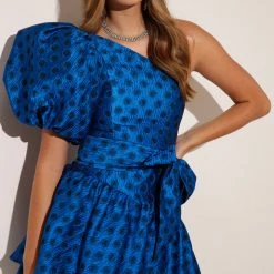 Sacha Drake - Pavillions Of The Mind Dress - Blue Spot Taffe