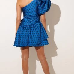 Sacha Drake - Pavillions Of The Mind Dress - Blue Spot Taffe