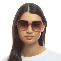 Accessories Sunglasses Le Specs Sunglasses - Hey Hunni Alt Fit - Chestnut