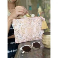 Papaya Art Lotus Garden Pocket Clutch