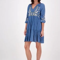 Lula Soul - Sami Dress - Blue Slate