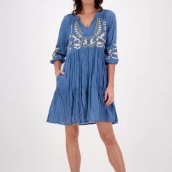 Lula Soul - Sami Dress - Blue Slate