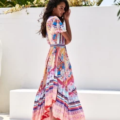 Jaase - Lunar Print Taurus Maxi Dress 15 Jaase - Lunar Print Taurus Maxi Dress