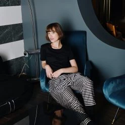 Maud Dainty SALE - MA Dainty - Trophy - Top - Black Check DTY03378