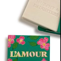 Murphy & Daughters - L'AMOUR Geranium - Message On Soap Gift
