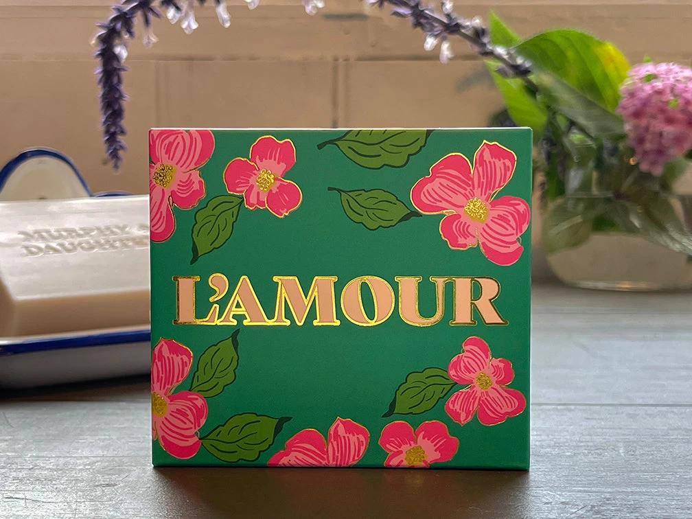 Murphy & Daughters - L'AMOUR Geranium - Message On Soap Gift 3 Murphy & Daughters - L'AMOUR Geranium - Message On Soap Gift