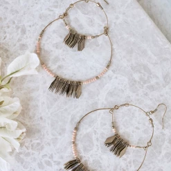 Tea Lily Eb & Ive - Masai Metal Earring Blush 2404601