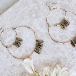 Tea Lily Eb & Ive - Masai Metal Earring Blush 2404601