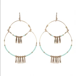 Tea Lily Eb & Ive - Masai Metal Earring Sage 2404602