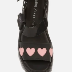 Melissa - Kick Off Sandal + Lazy Oaf - Black/Pink