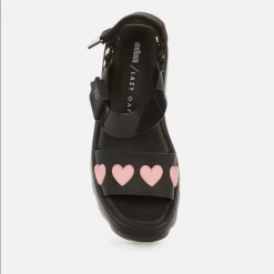 Melissa - Kick Off Sandal + Lazy Oaf - Black/Pink