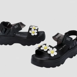Melissa - Kick Off Sandal + Lazy Oaf - Black/White/Yellow Boho Accessories