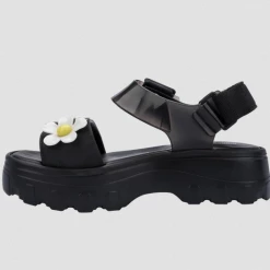 Melissa - Kick Off Sandal + Lazy Oaf - Black/White/Yellow Boho Accessories