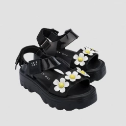 Melissa - Kick Off Sandal + Lazy Oaf - Black/White/Yellow Boho Accessories