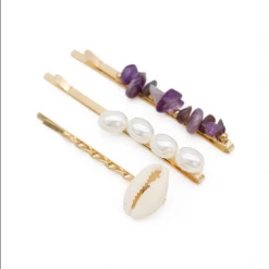 Morgan & Taylor - Amethyst Ciello Hair Clip Set