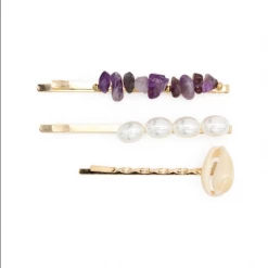 Morgan & Taylor - Amethyst Ciello Hair Clip Set