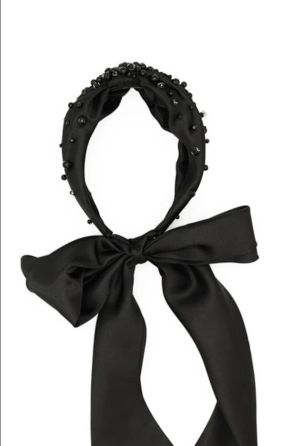 Morgan & Taylor - Black Callie Headpiece 3 Morgan & Taylor - Black Callie Headpiece