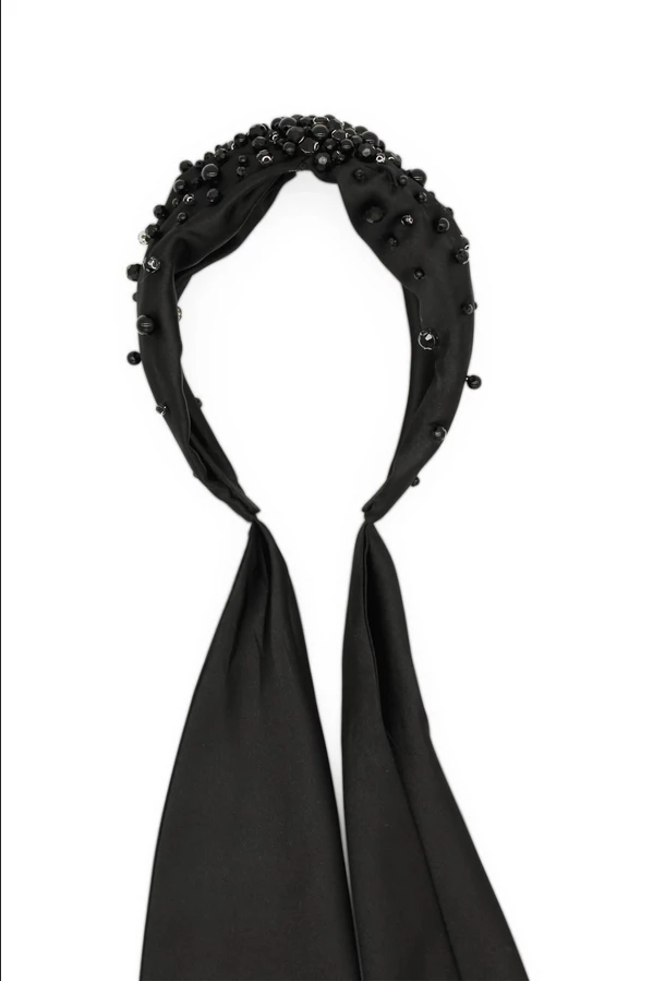 Morgan & Taylor - Black Callie Headpiece 6 Morgan & Taylor - Black Callie Headpiece