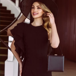 Morgan & Taylor - Black Natasha Top Handle Bag