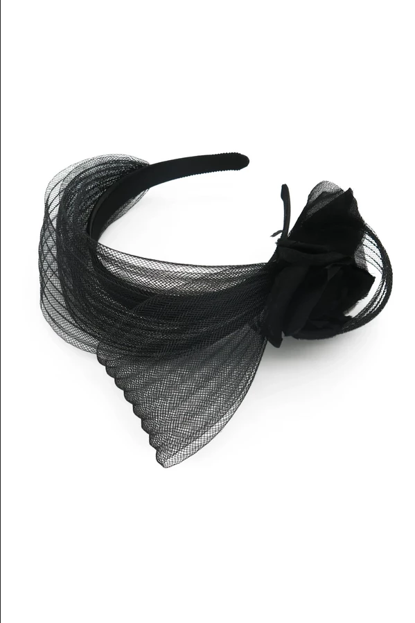 Morgan & Taylor - Black Sienna Fascinator 4 Morgan & Taylor - Black Sienna Fascinator