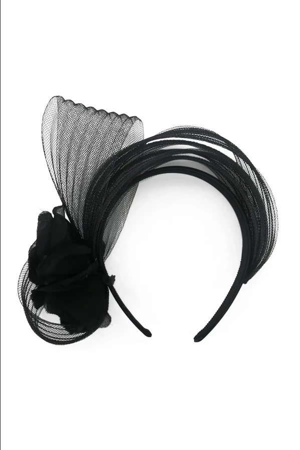 Morgan & Taylor - Black Sienna Fascinator 3 Morgan & Taylor - Black Sienna Fascinator