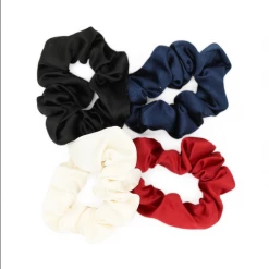 Morgan & Taylor - Black, Navy, White, Red Ivy Scrunchie Set