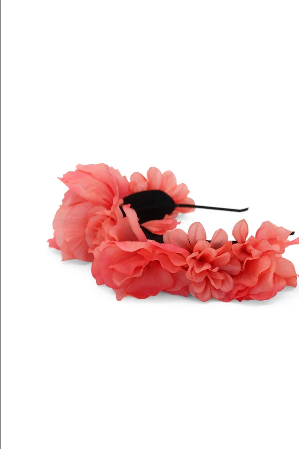 Morgan & Taylor - Coral Alexa Headpiece 6 Morgan & Taylor - Coral Alexa Headpiece