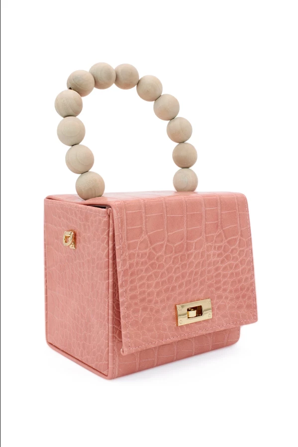 Morgan & Taylor - Coral Priscilla Top Handle Bag MB0053 4 Morgan & Taylor - Coral Priscilla Top Handle Bag MB0053