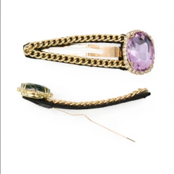 Morgan & Taylor - Emerald Lilac Tilly Hair Clip Set