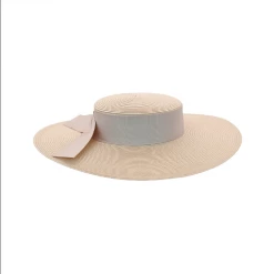 Morgan & Taylor - Nude Leya Boater With Ribbon Trim HM763