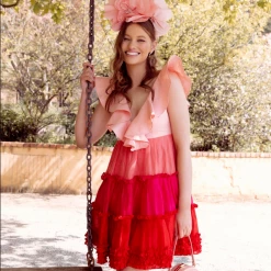 Morgan & Taylor - Pale Coral Cindy Fascinator FS400