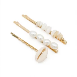 Morgan & Taylor - White Ciello Hair Clip Set