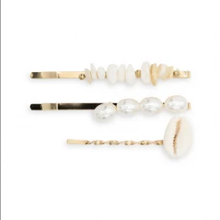 Morgan & Taylor - White Ciello Hair Clip Set
