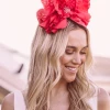 Morgan & Taylor - Red Cindy Fascinator FS400 1 Morgan & Taylor - Red Cindy Fascinator FS400